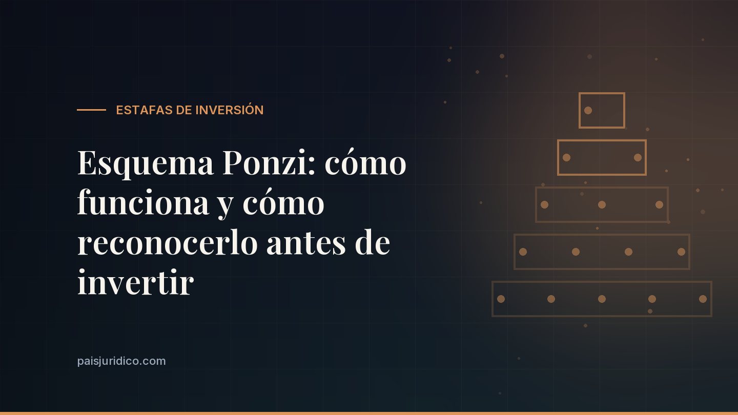 Esquema Ponzi: cómo funciona y cómo reconocerlo antes de invertir