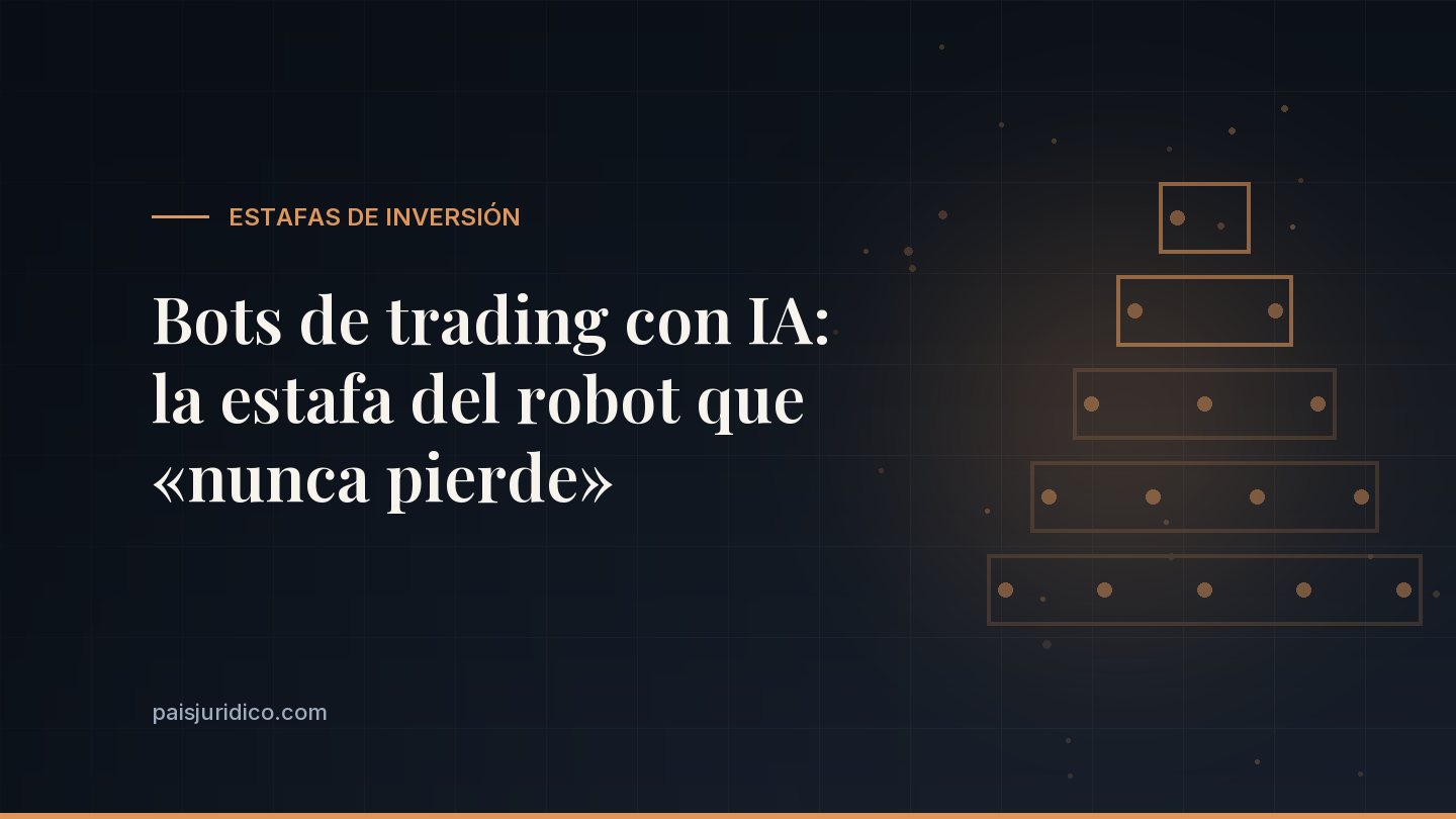 Bots de trading con IA: la estafa del robot que «nunca pierde»