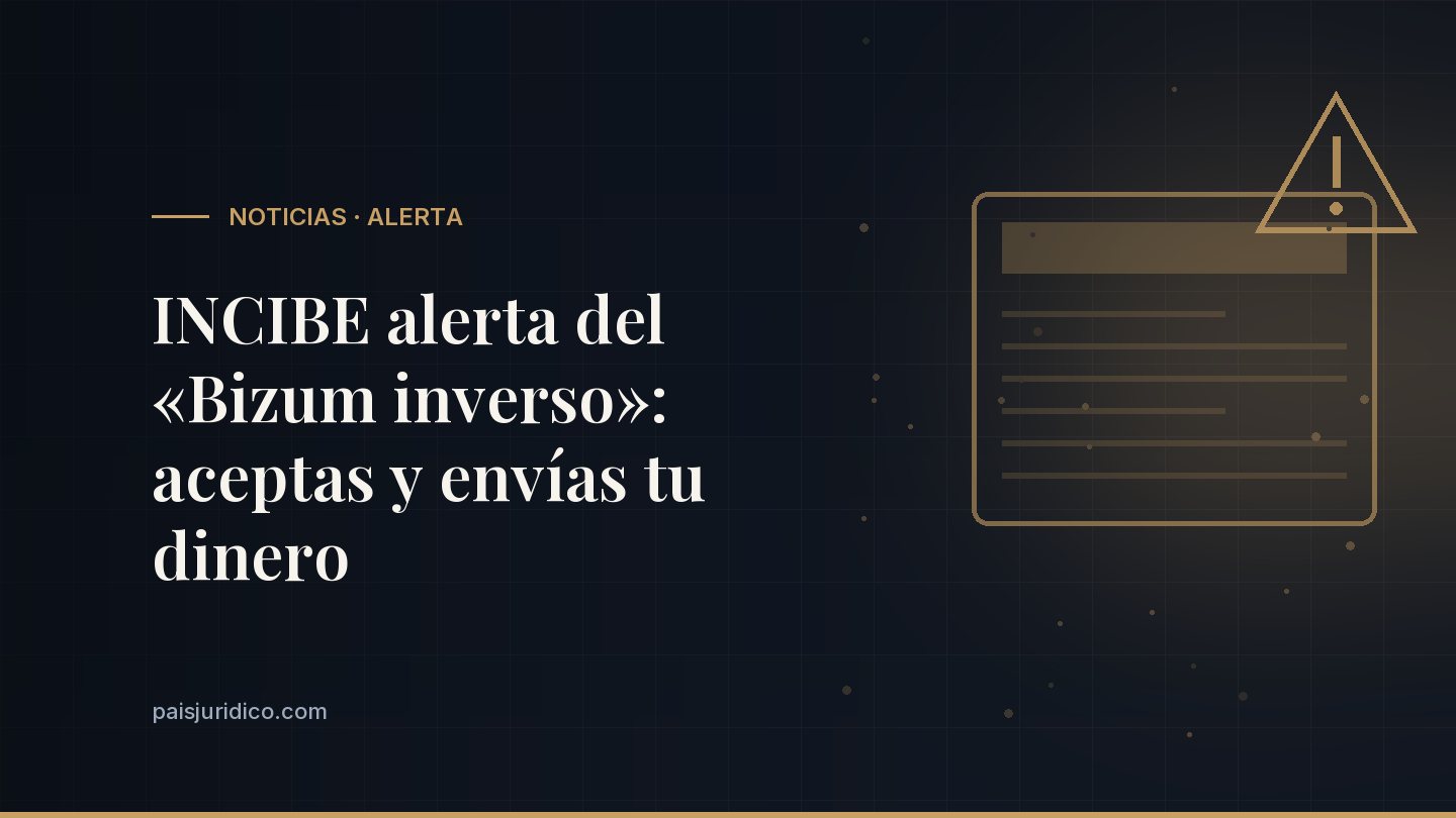 INCIBE alerta del «Bizum inverso»: aceptas y envías tu dinero