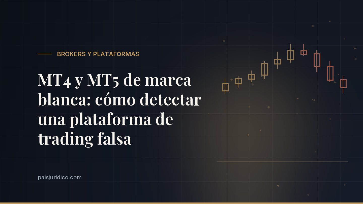 MT4 y MT5 de marca blanca: cómo detectar una plataforma de trading falsa