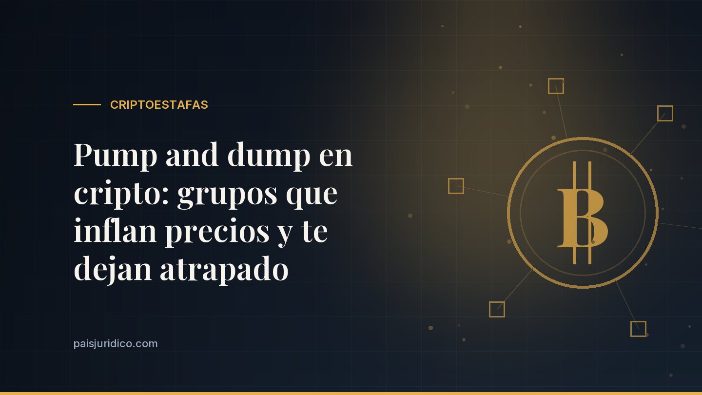 Pump and dump en cripto: grupos que inflan precios y te dejan atrapado