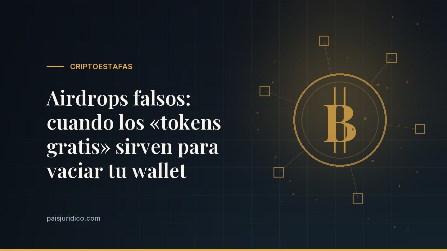 Airdrops falsos: cuando los «tokens gratis» sirven para vaciar tu wallet