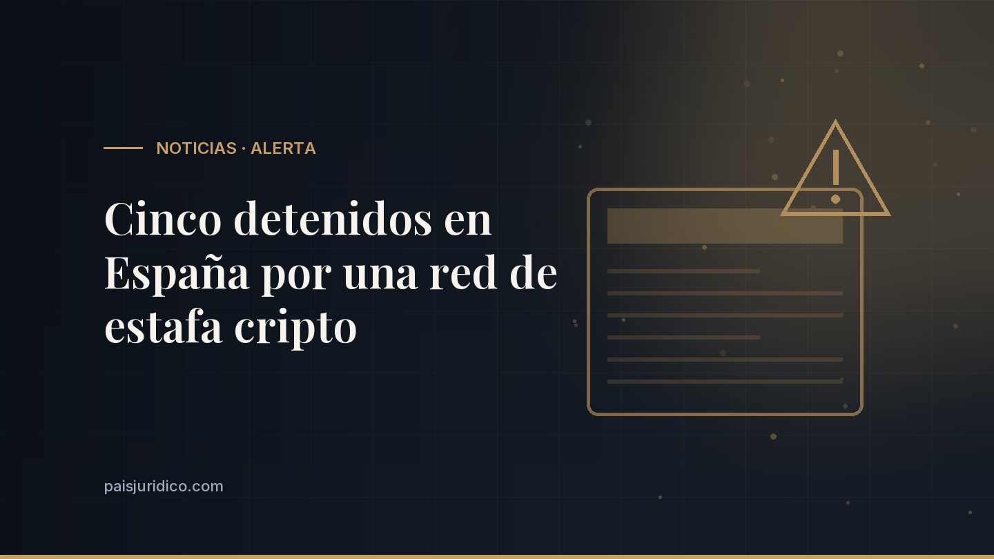 Cinco detenidos en España por una red de estafa cripto