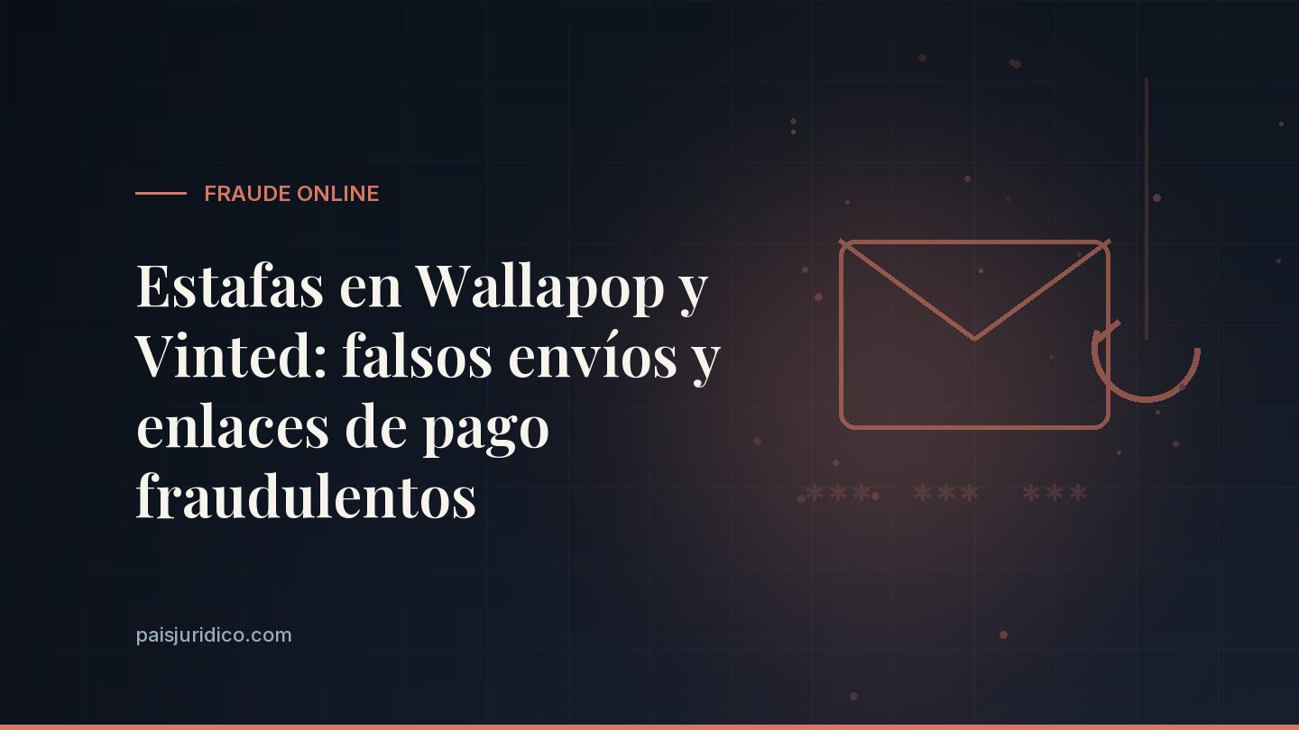 Estafas en Wallapop y Vinted: falsos envíos y enlaces de pago fraudulentos