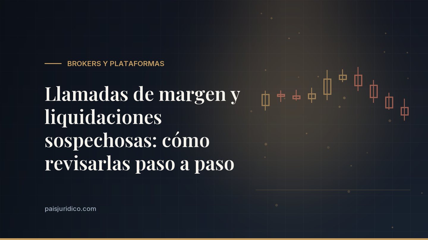 Llamadas de margen y liquidaciones sospechosas: cómo revisarlas paso a paso