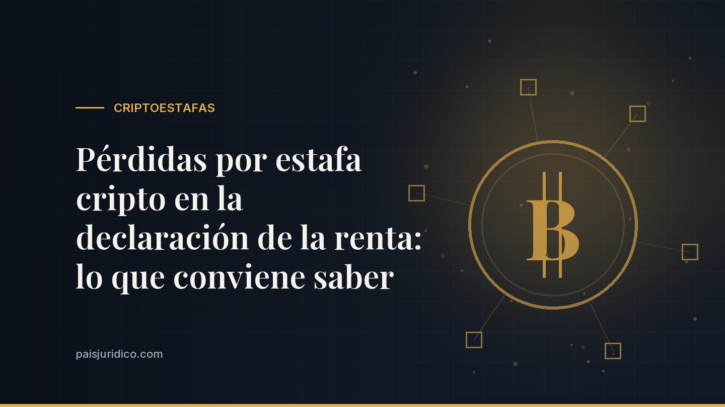 Pérdidas por estafa cripto en la declaración de la renta: lo que conviene saber