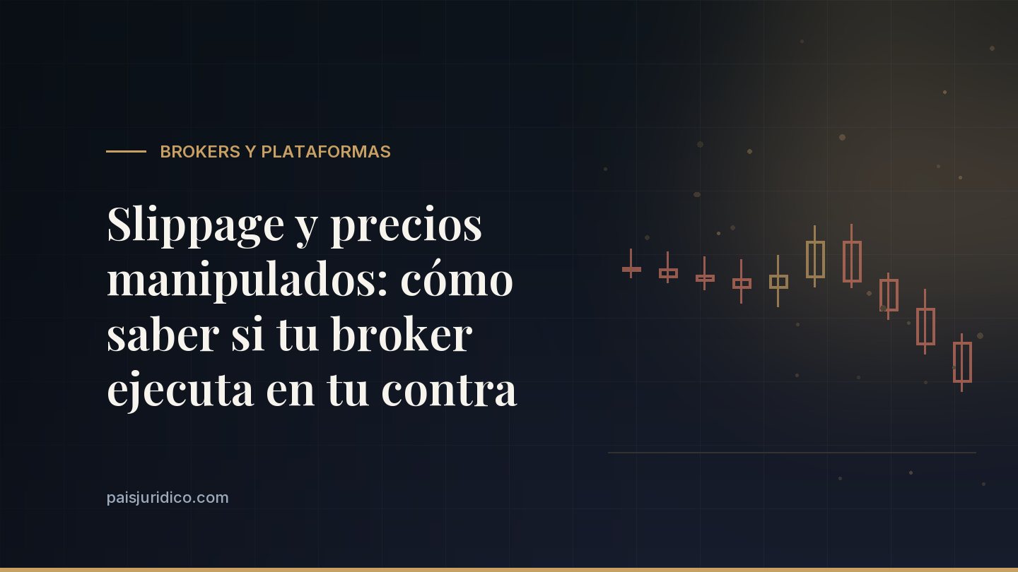 Slippage y precios manipulados: cómo saber si tu broker ejecuta en tu contra