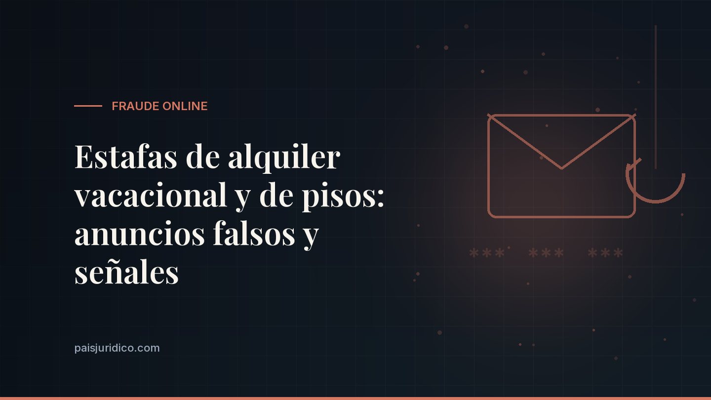 Estafas de alquiler vacacional y de pisos: anuncios falsos y señales
