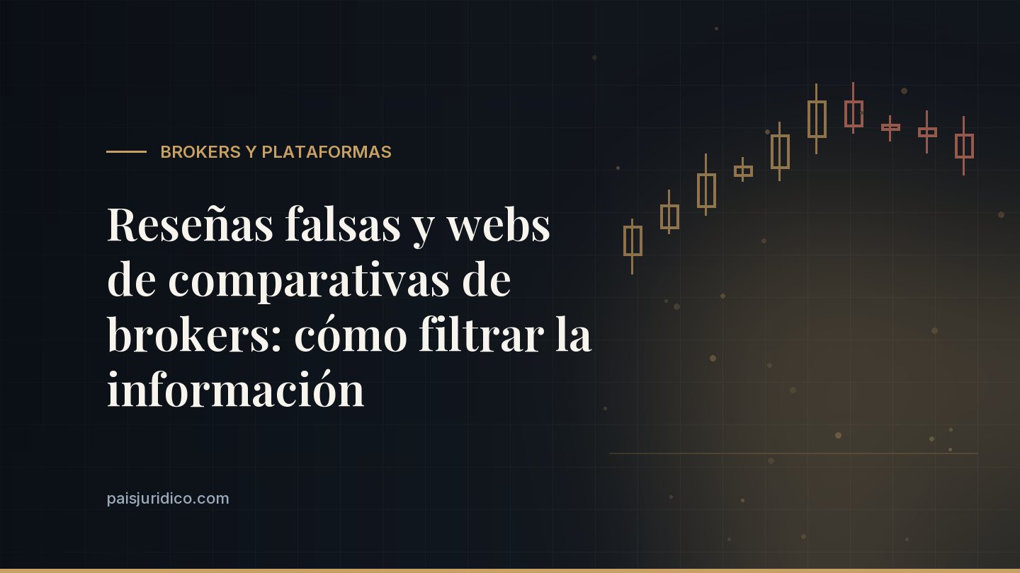 Reseñas falsas y webs de comparativas de brokers: cómo filtrar la información