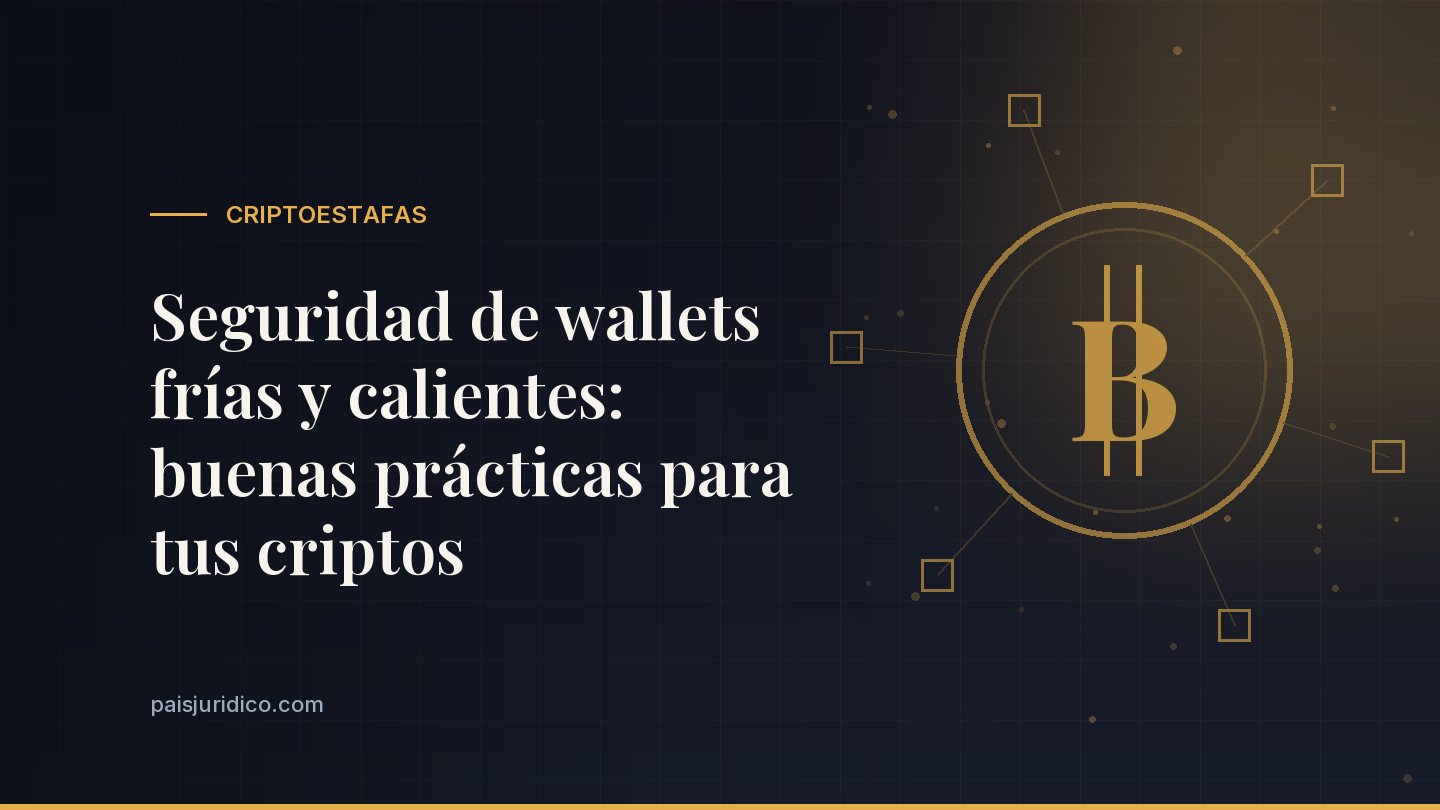Seguridad de wallets frías y calientes: buenas prácticas para tus criptos