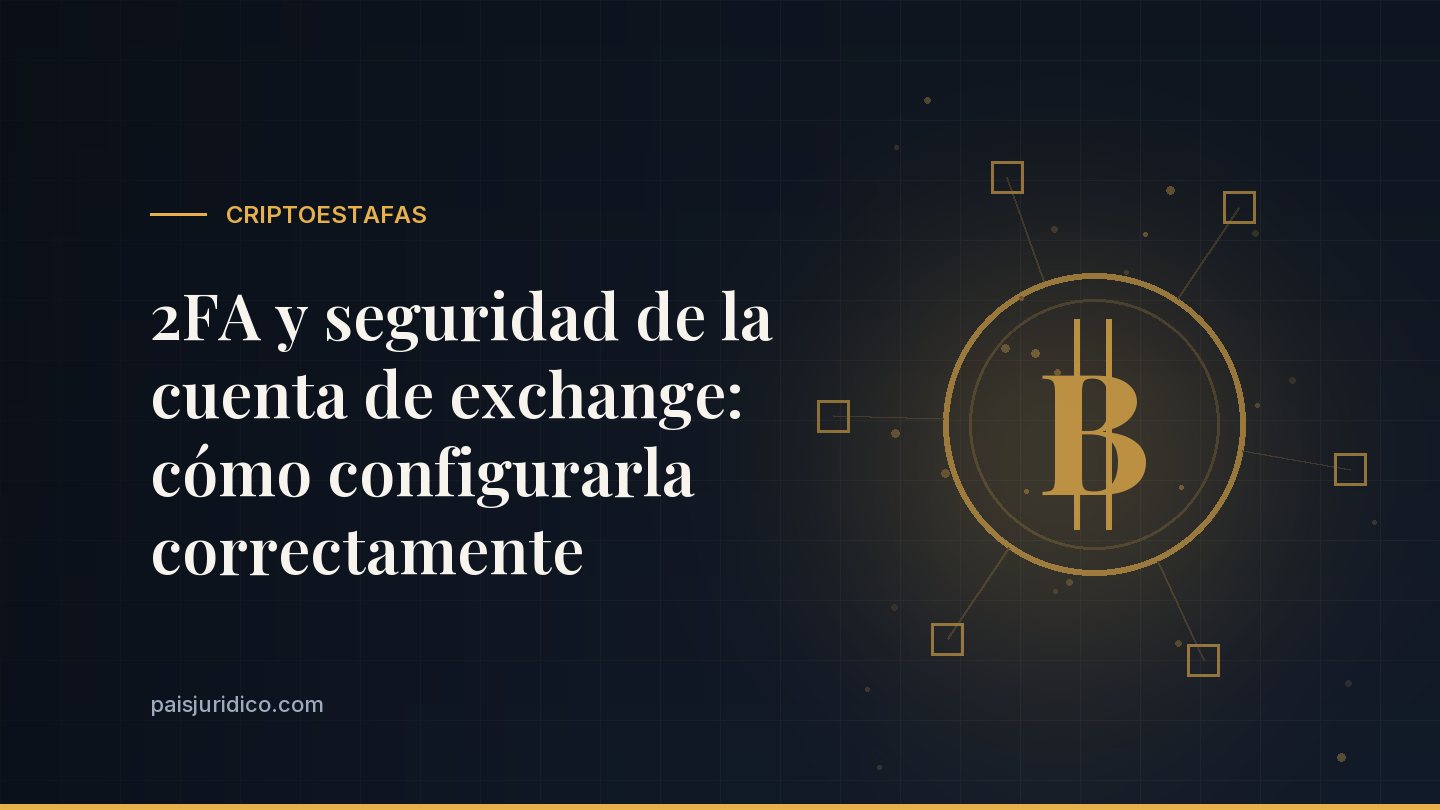 2FA y seguridad de la cuenta de exchange: cómo configurarla correctamente