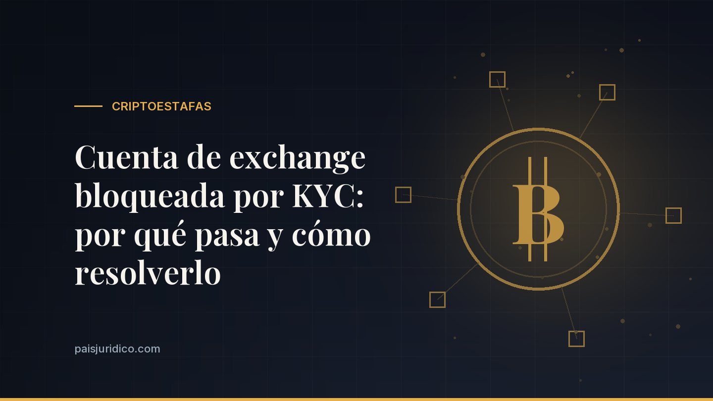 Cuenta de exchange bloqueada por KYC: por qué pasa y cómo resolverlo