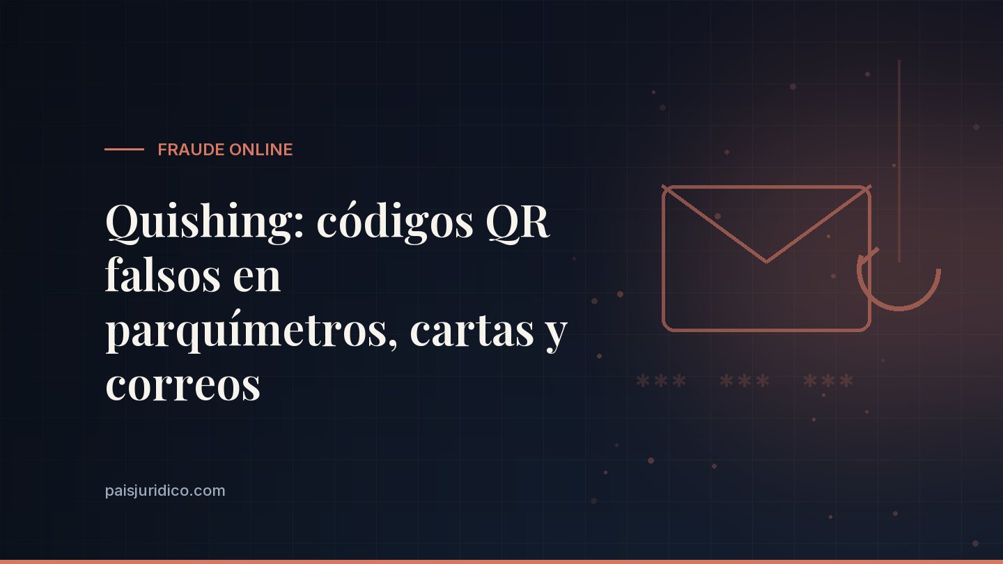 Quishing: códigos QR falsos en parquímetros, cartas y correos