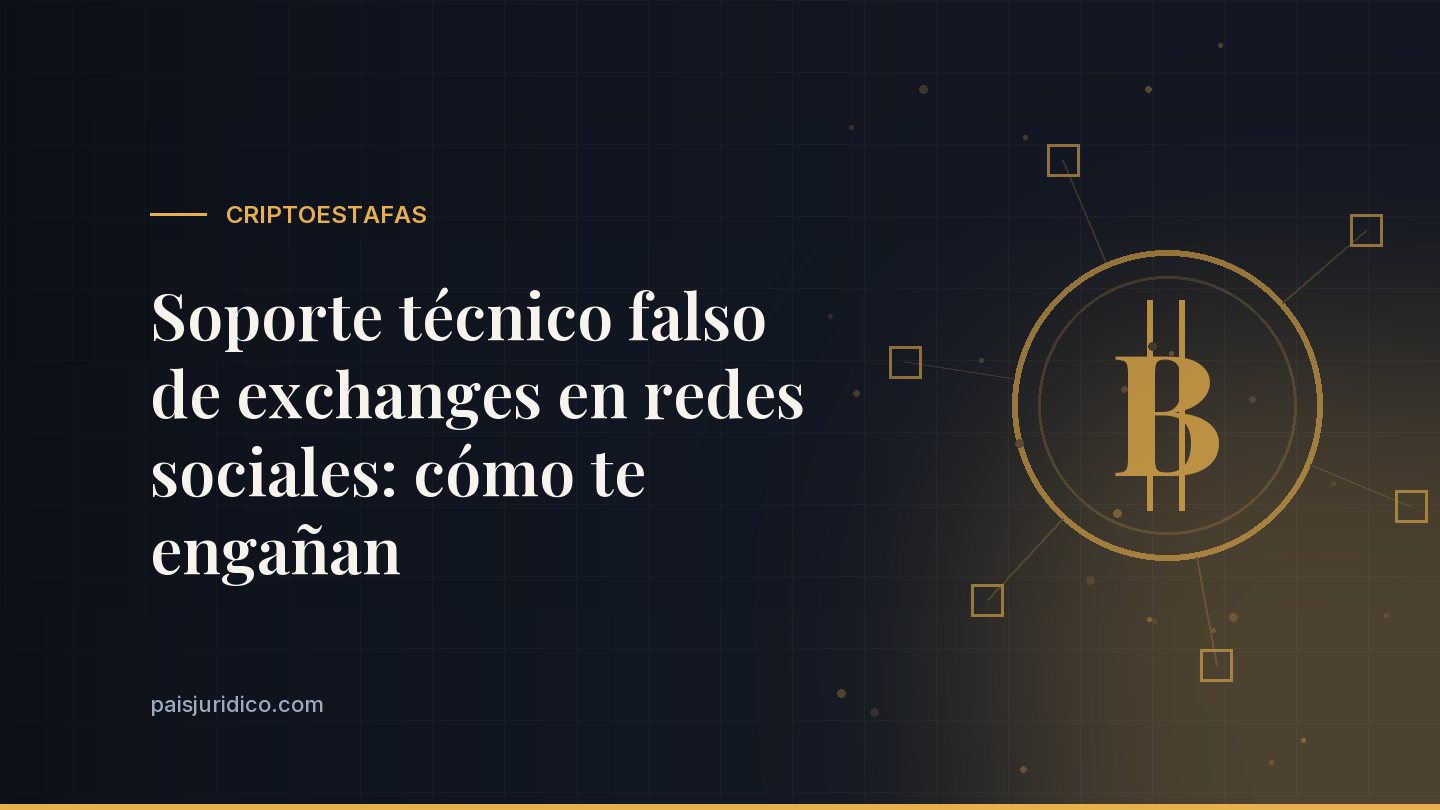 Soporte técnico falso de exchanges en redes sociales: cómo te engañan