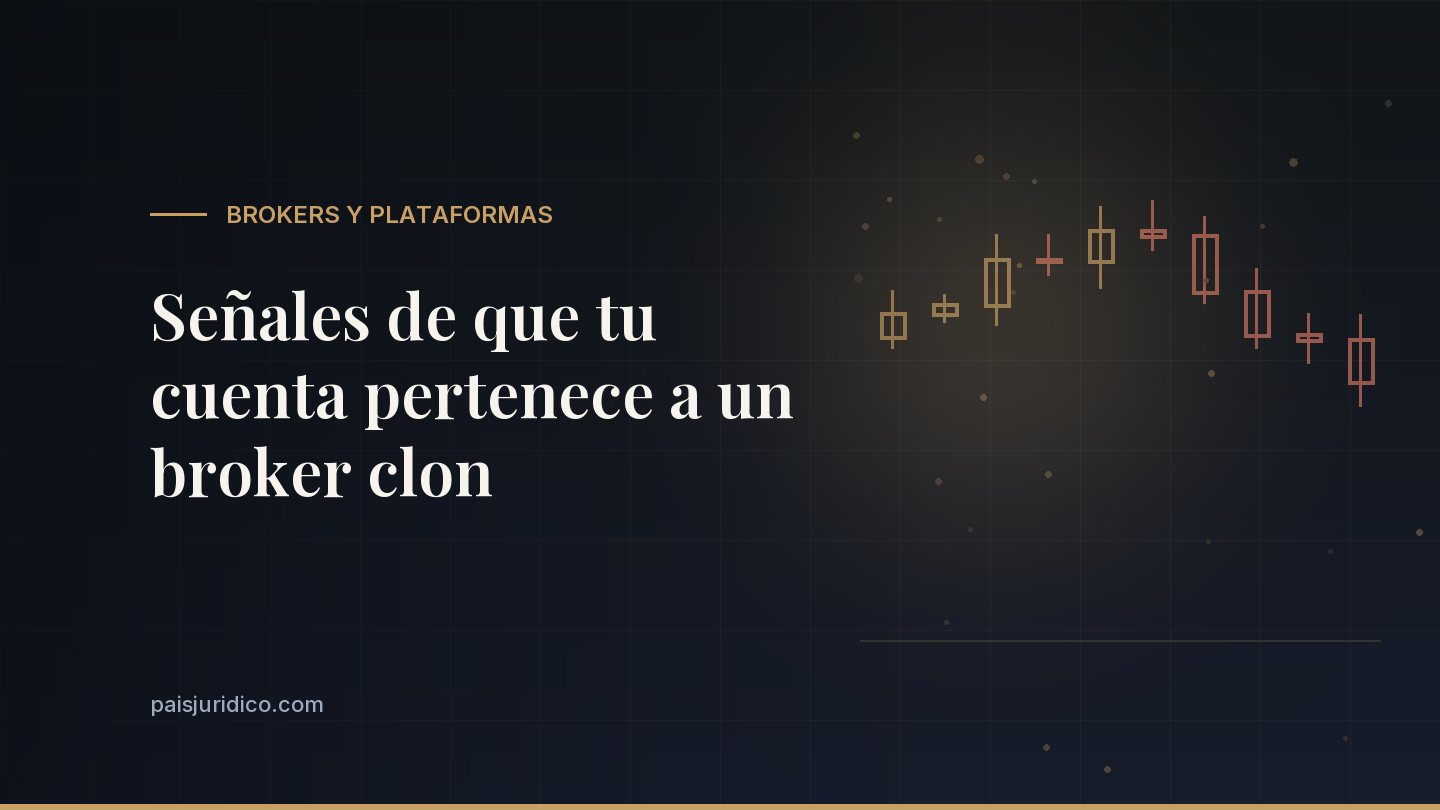 Señales de que tu cuenta pertenece a un broker clon