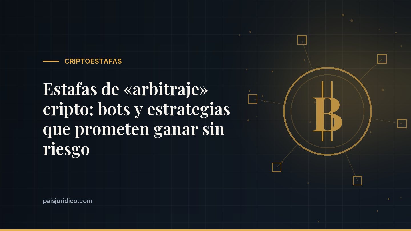 Estafas de «arbitraje» cripto: bots y estrategias que prometen ganar sin riesgo