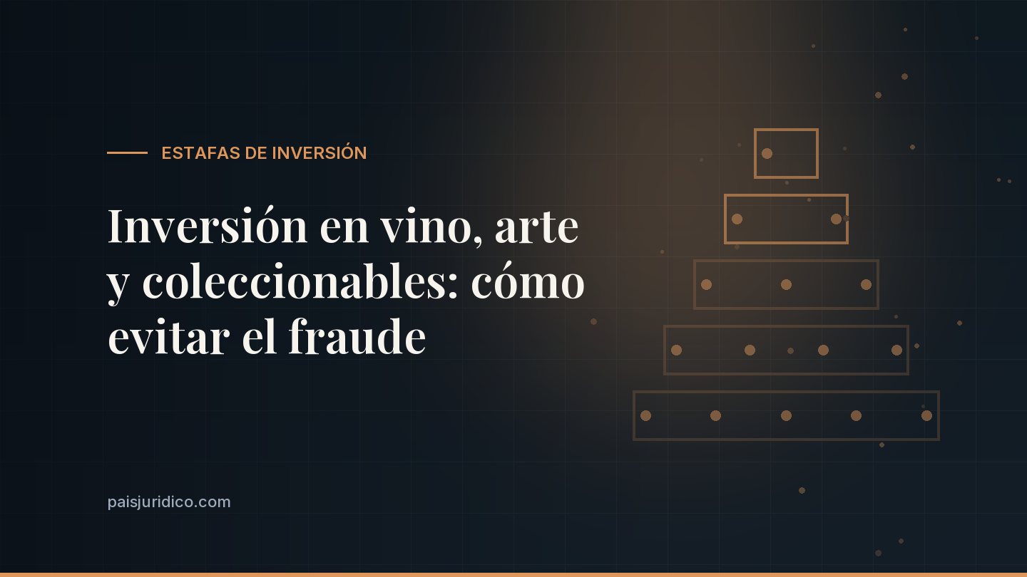 Inversión en vino, arte y coleccionables: cómo evitar el fraude