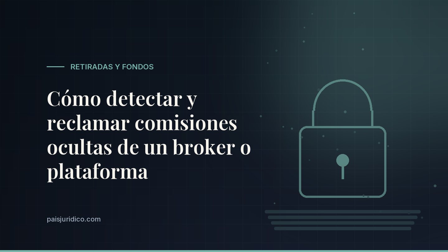 Cómo detectar y reclamar comisiones ocultas de un broker o plataforma