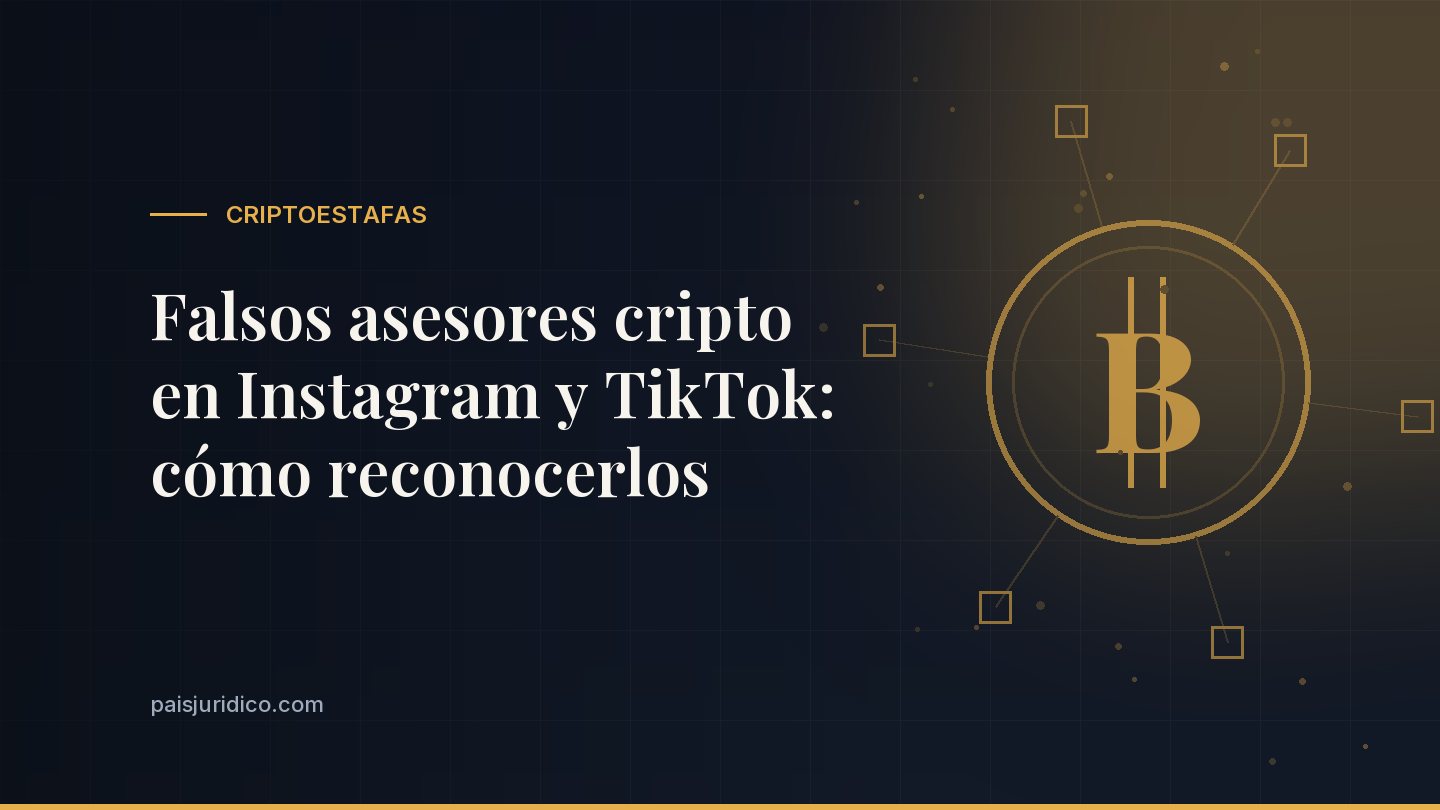 Falsos asesores cripto en Instagram y TikTok: cómo reconocerlos
