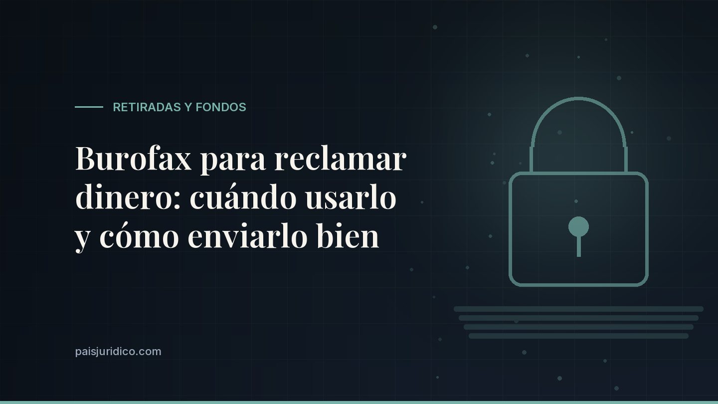 Burofax para reclamar dinero: cuándo usarlo y cómo enviarlo bien