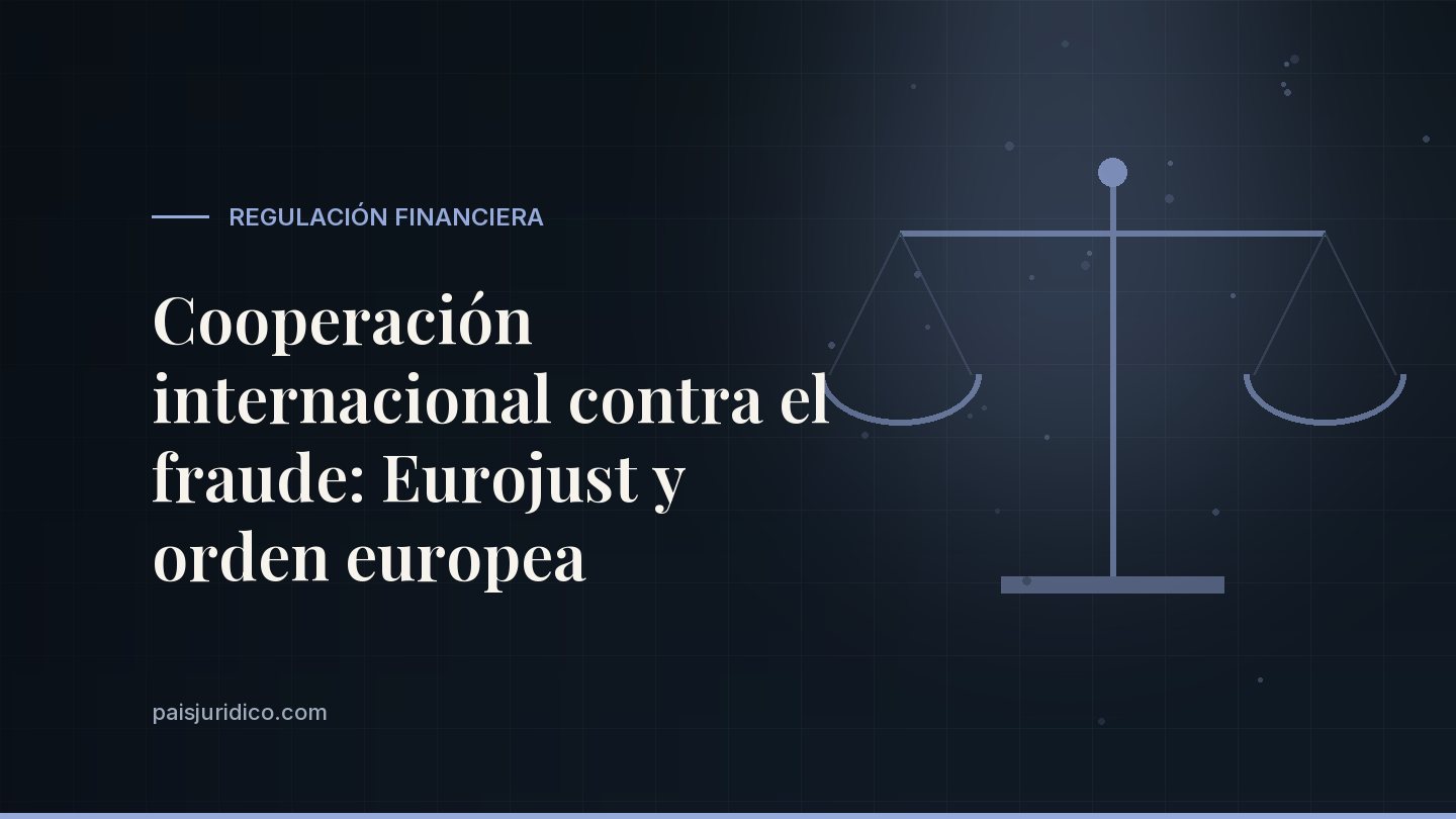 Cooperación internacional contra el fraude: Eurojust y orden europea
