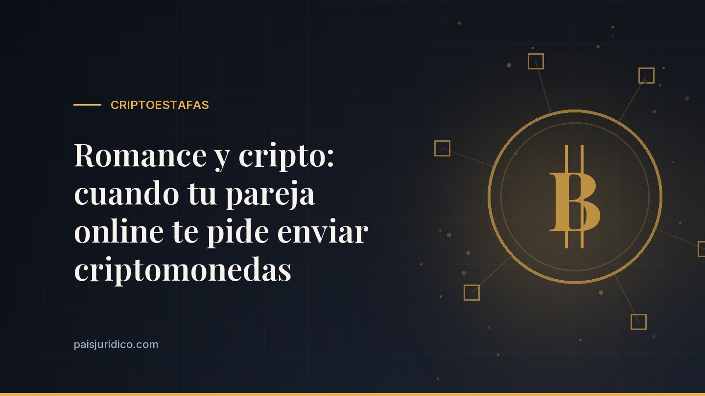 Romance y cripto: cuando tu pareja online te pide enviar criptomonedas