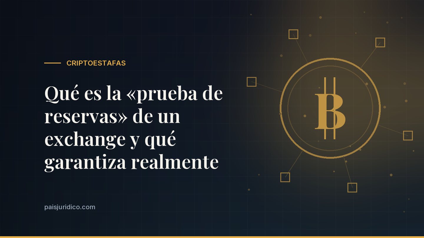 Qué es la «prueba de reservas» de un exchange y qué garantiza realmente