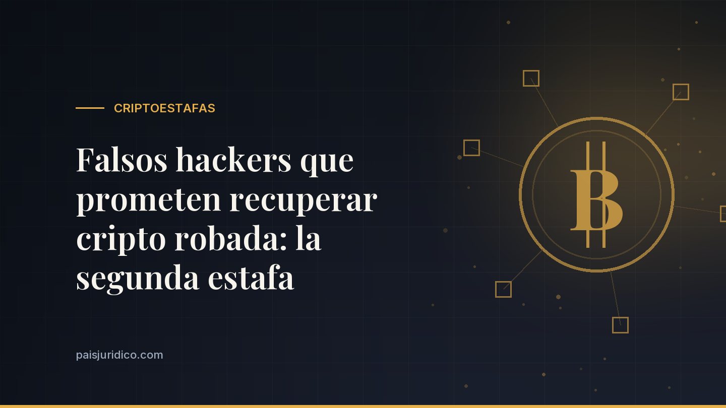 Falsos hackers que prometen recuperar cripto robada: la segunda estafa