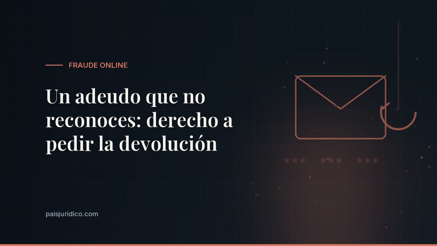 Un adeudo que no reconoces: derecho a pedir la devolución