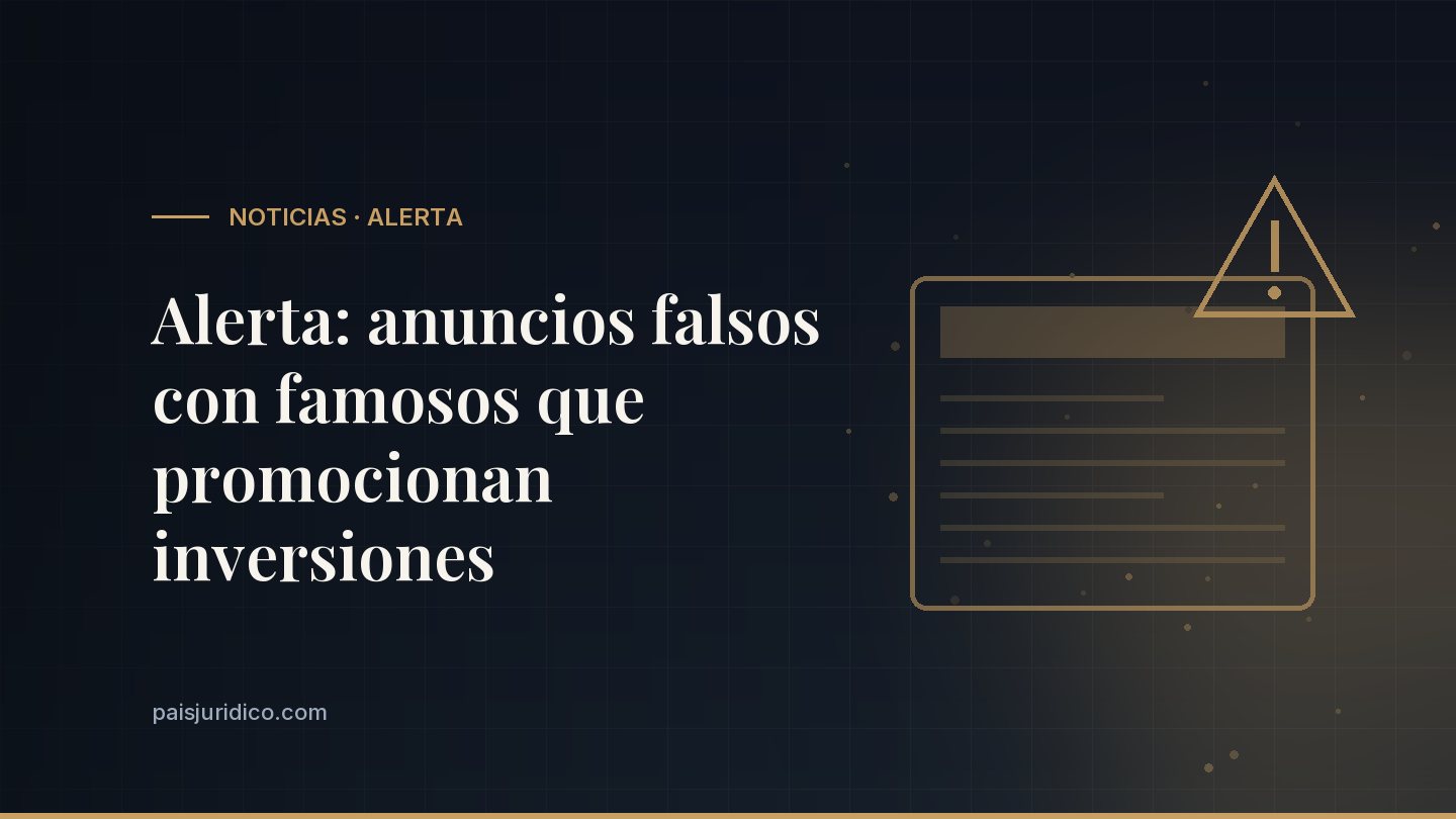 Alerta: anuncios falsos con famosos que promocionan inversiones