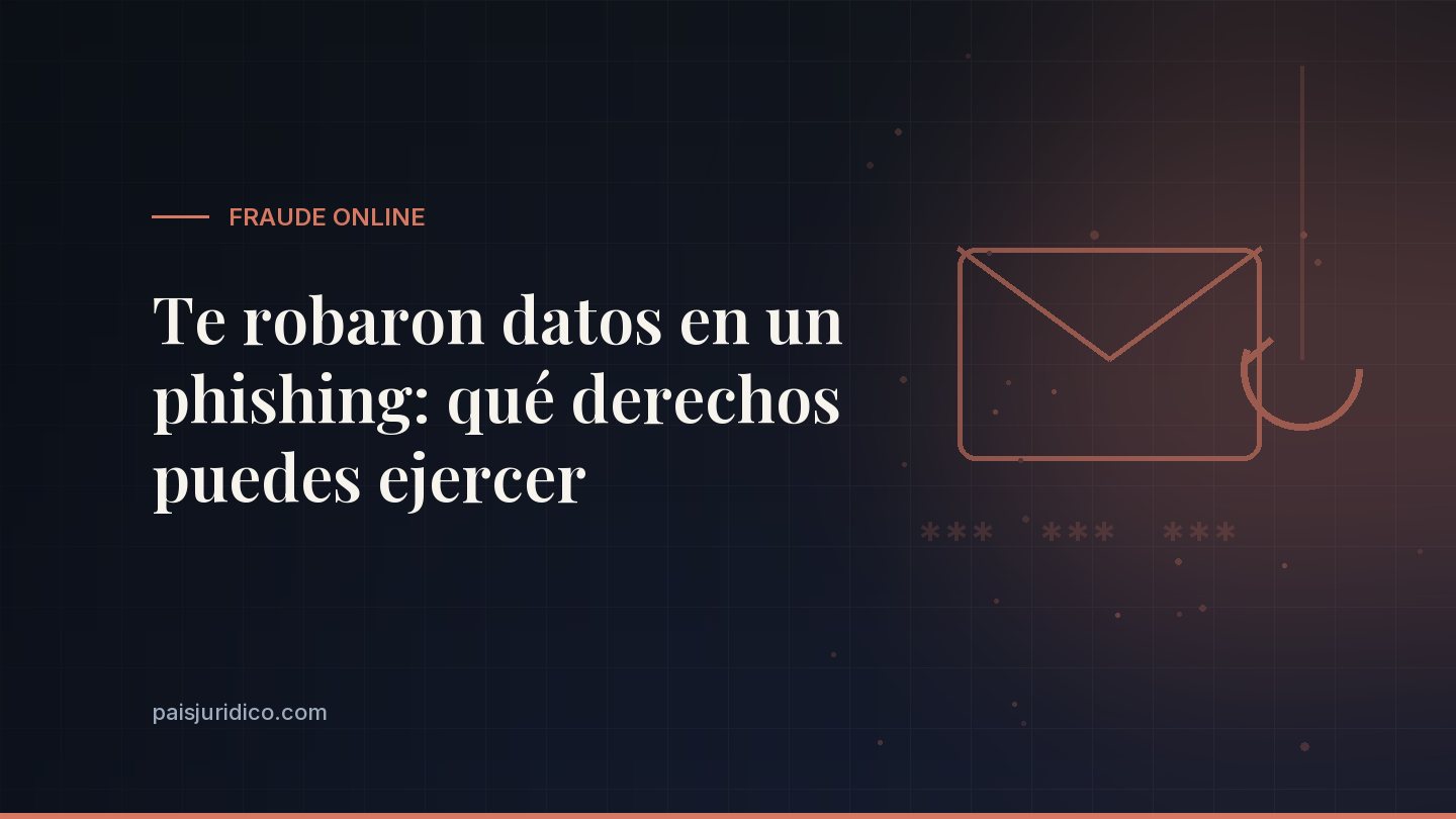 Te robaron datos en un phishing: qué derechos puedes ejercer