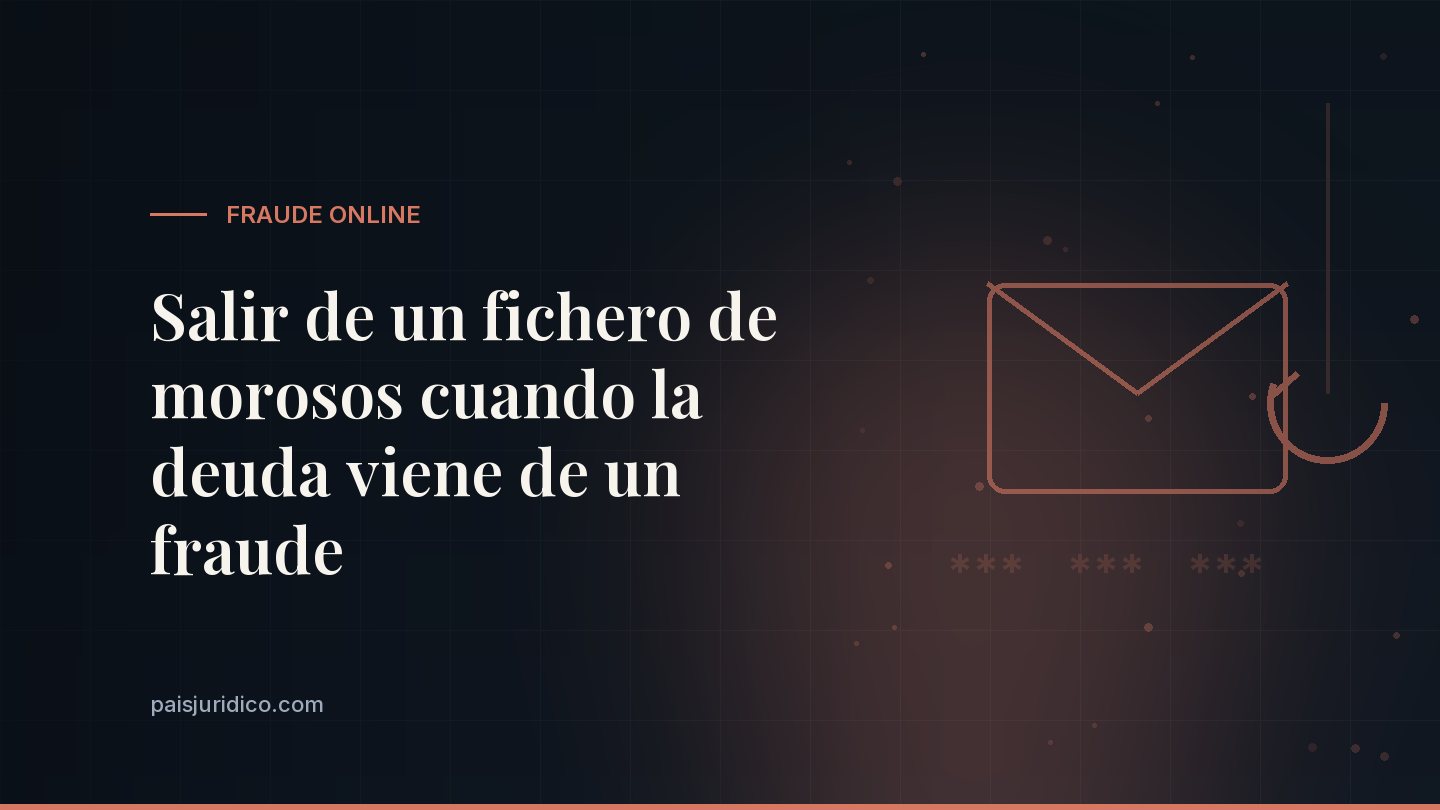 Salir de un fichero de morosos cuando la deuda viene de un fraude