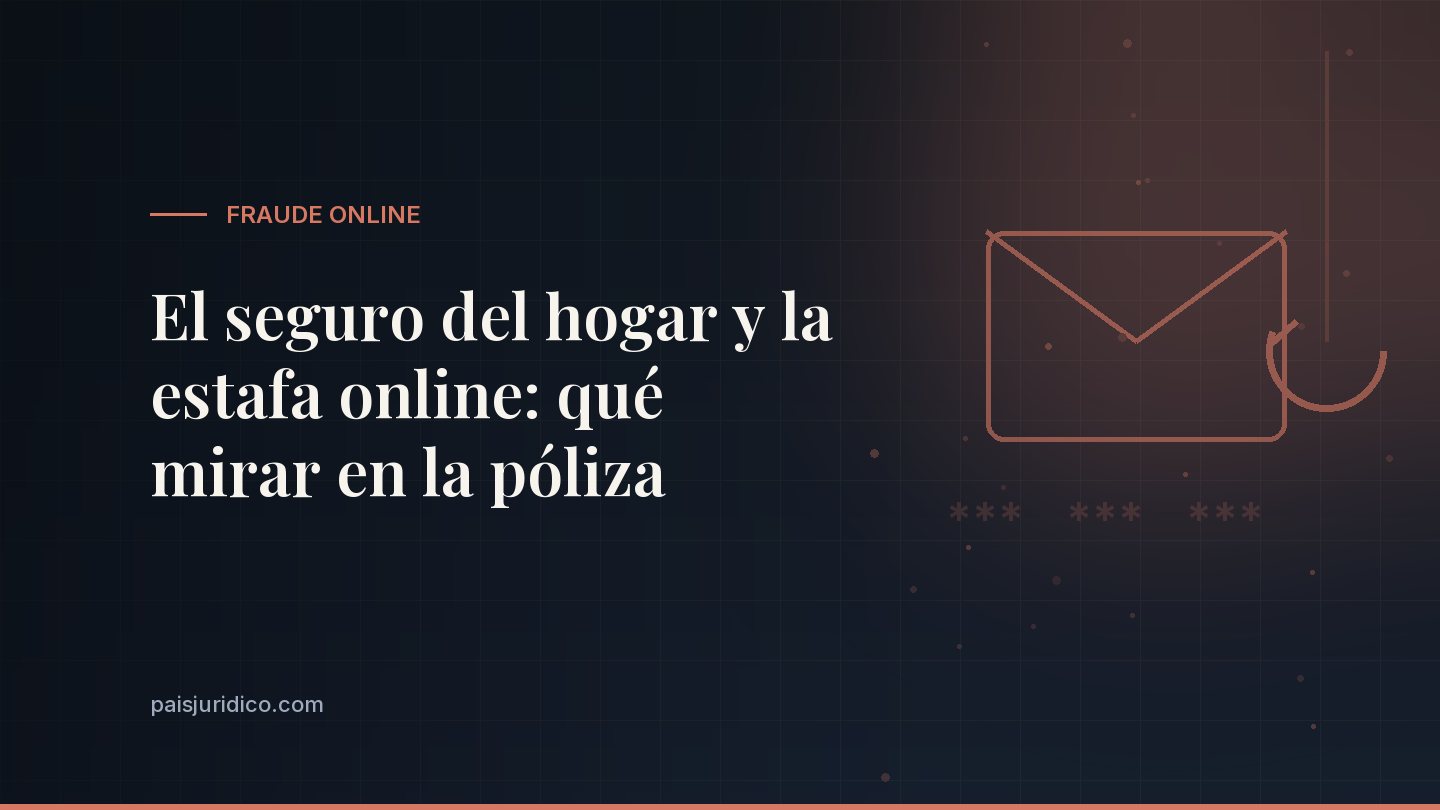 El seguro del hogar y la estafa online: qué mirar en la póliza
